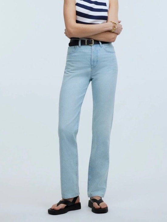 Madewell Denim - Madewell Light Blue High-Rise Straight-Leg Jeans